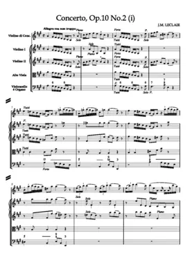 Violin concerto in A major