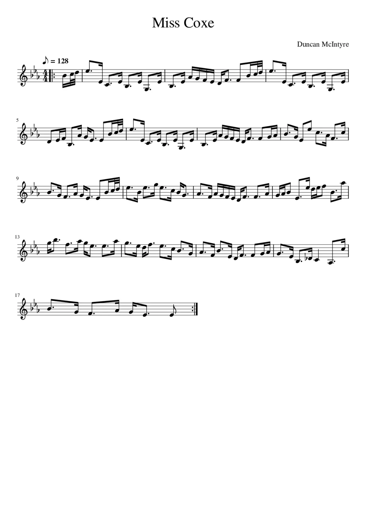 Miss Coxe - Page 1