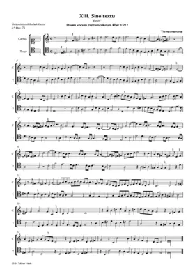 XIII Bicinium sine textu