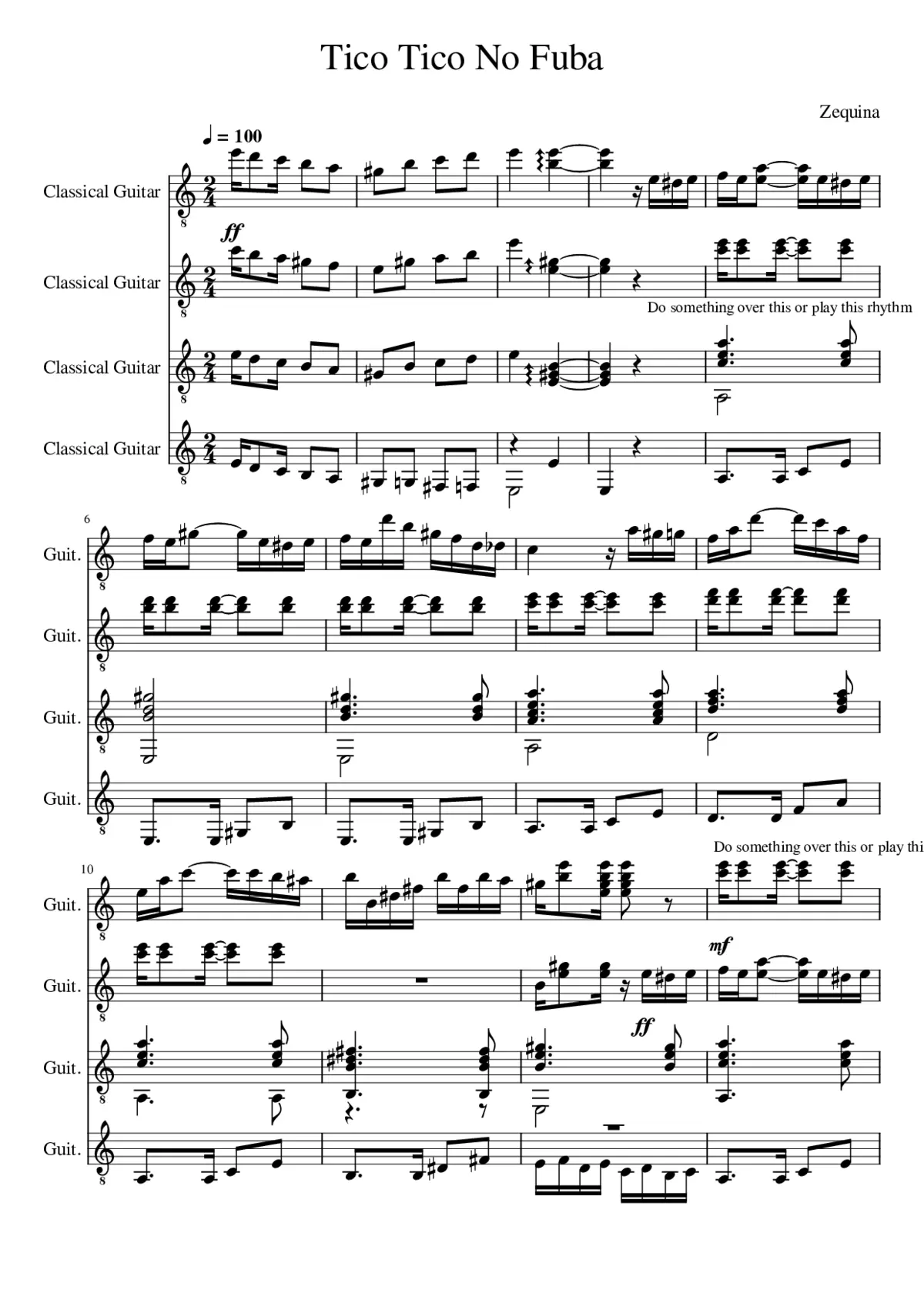 Tico-Tico no Fubá - Page 1