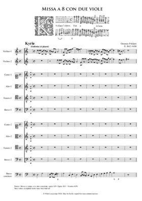 Missa a 8 voci con viole