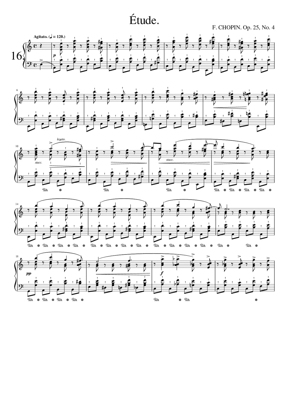 Études Op.25 - Page 1