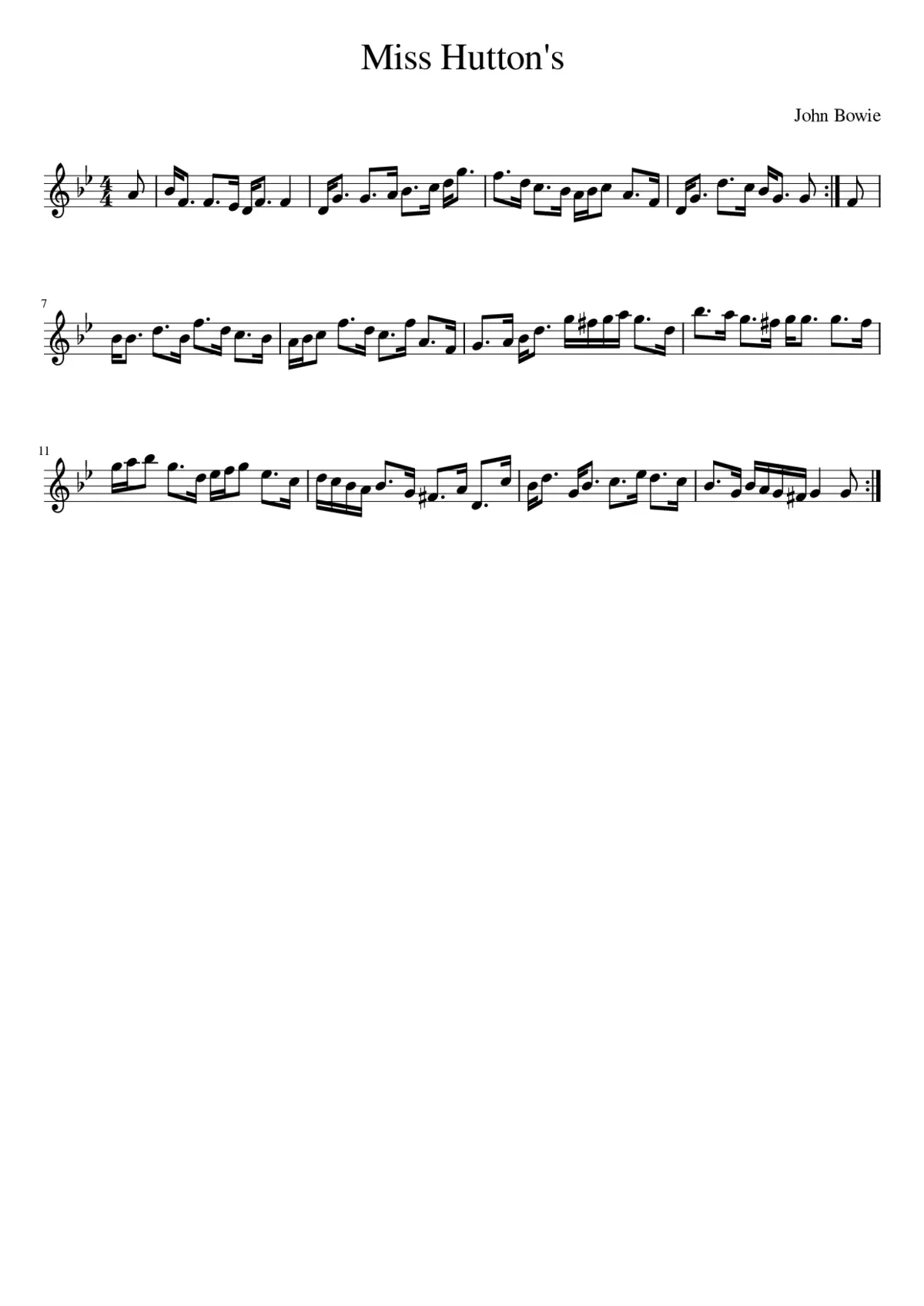 Miss Hutton's - Page 1