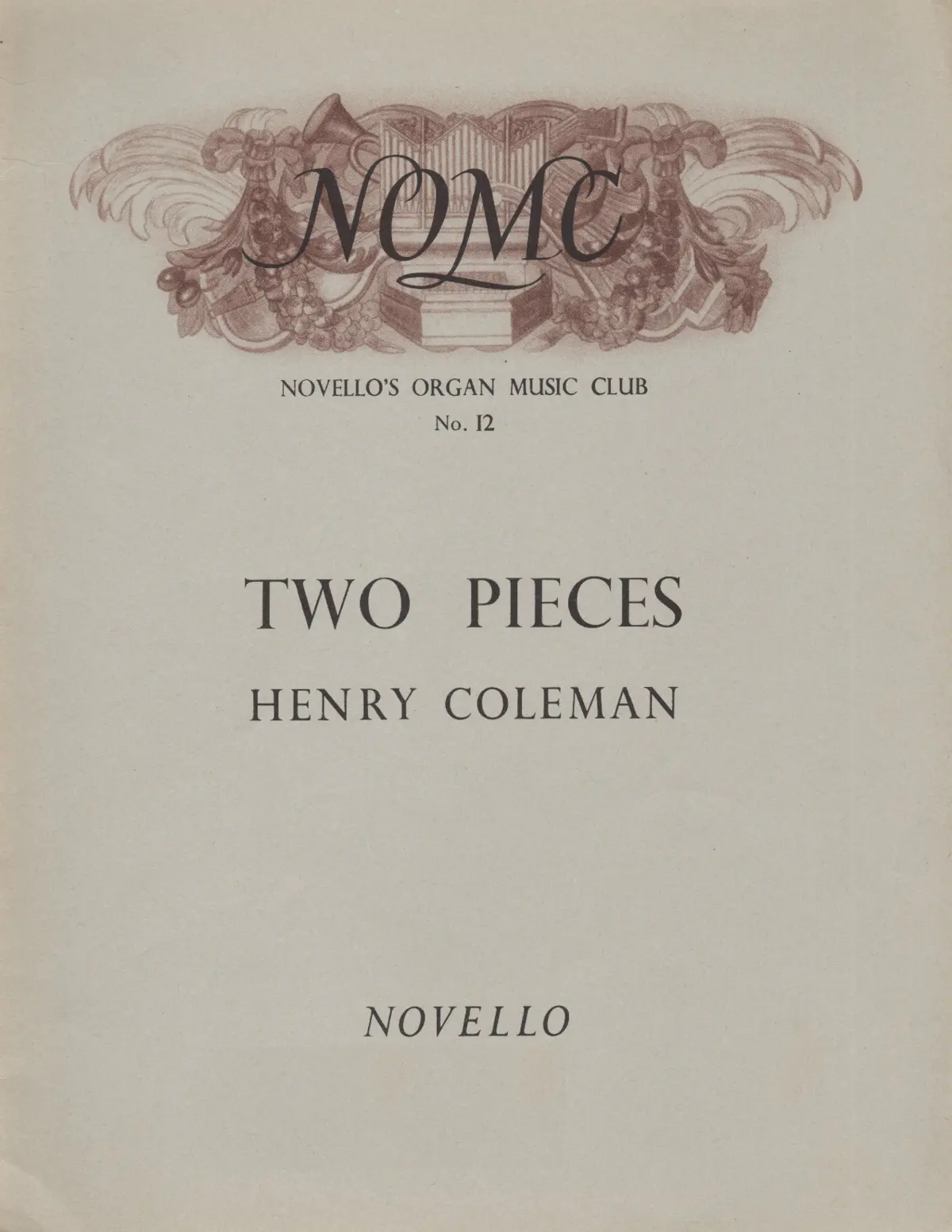 2 Pieces for Organ - Page 1