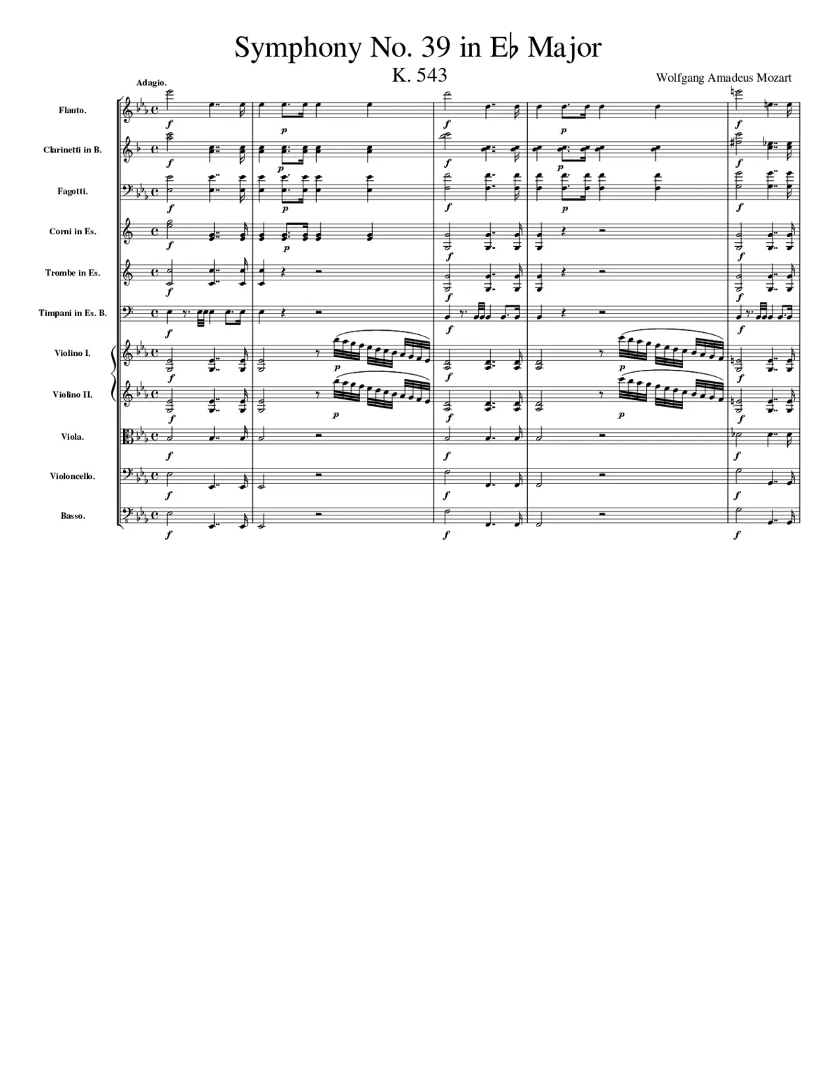 Sympony No.39 - Page 1