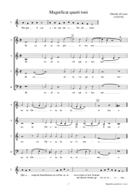 Magnificat quarti toni a 4