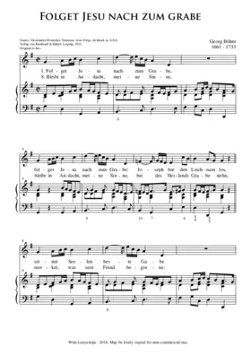 Folget Jesu nach zum Grabe