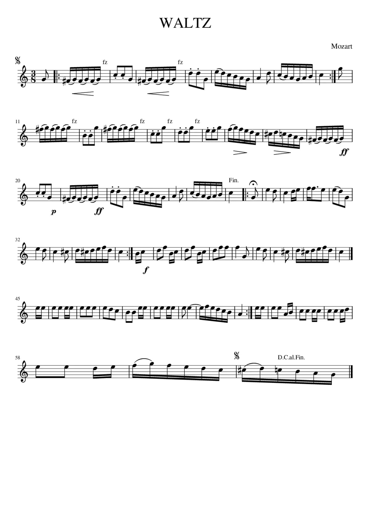 Waltz. CJF.196 - Page 1