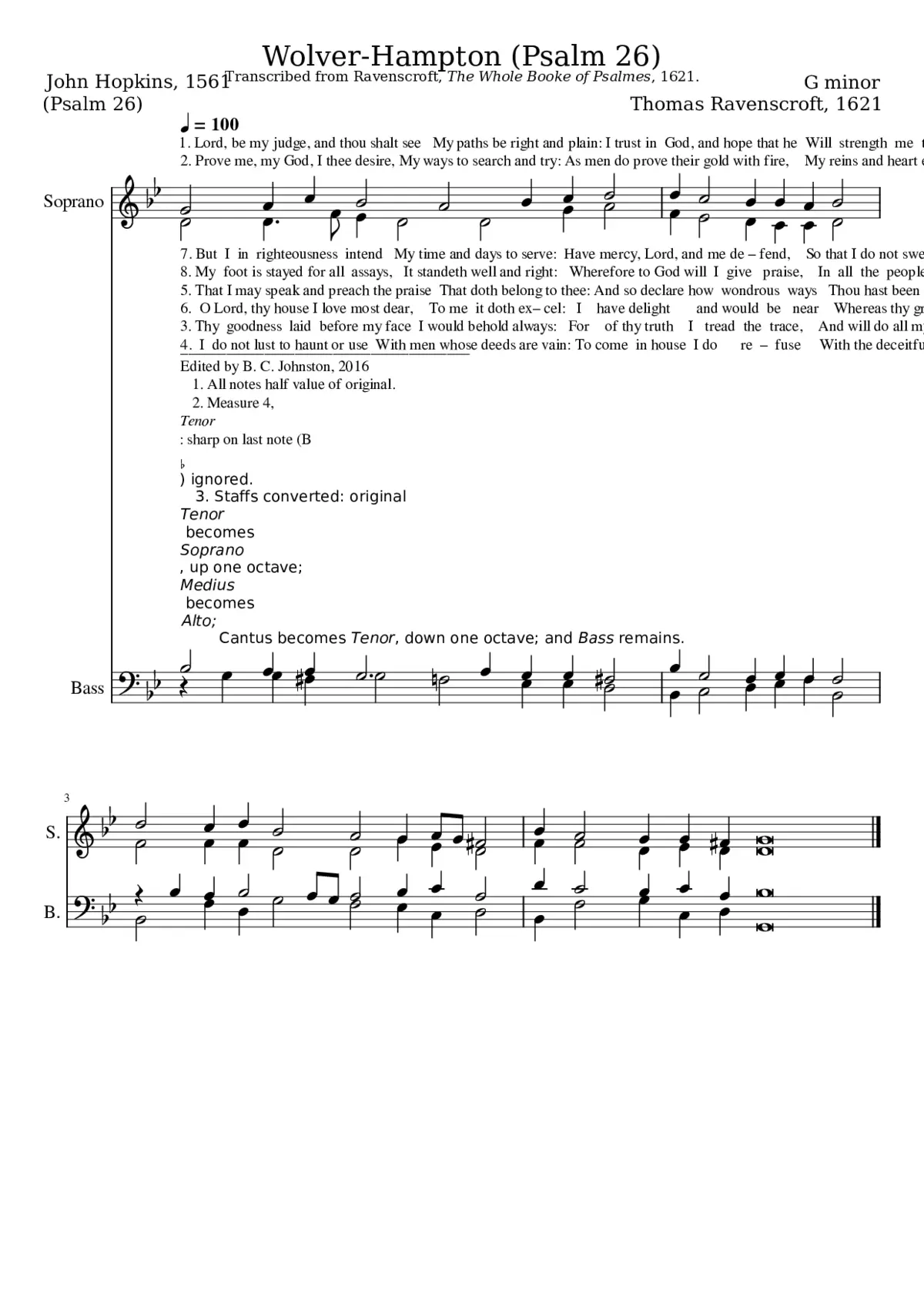 Lord be my judge and thou shalt see - Page 1