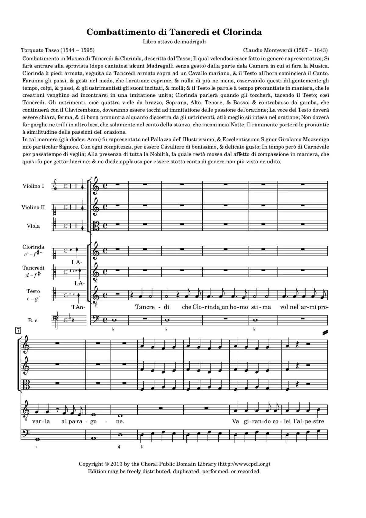 Combattimento di Tancredi e Clorinda - Page 1