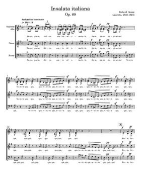 Parodie auf eine Opernszene, Op. 68 ('Insalata Italiana')