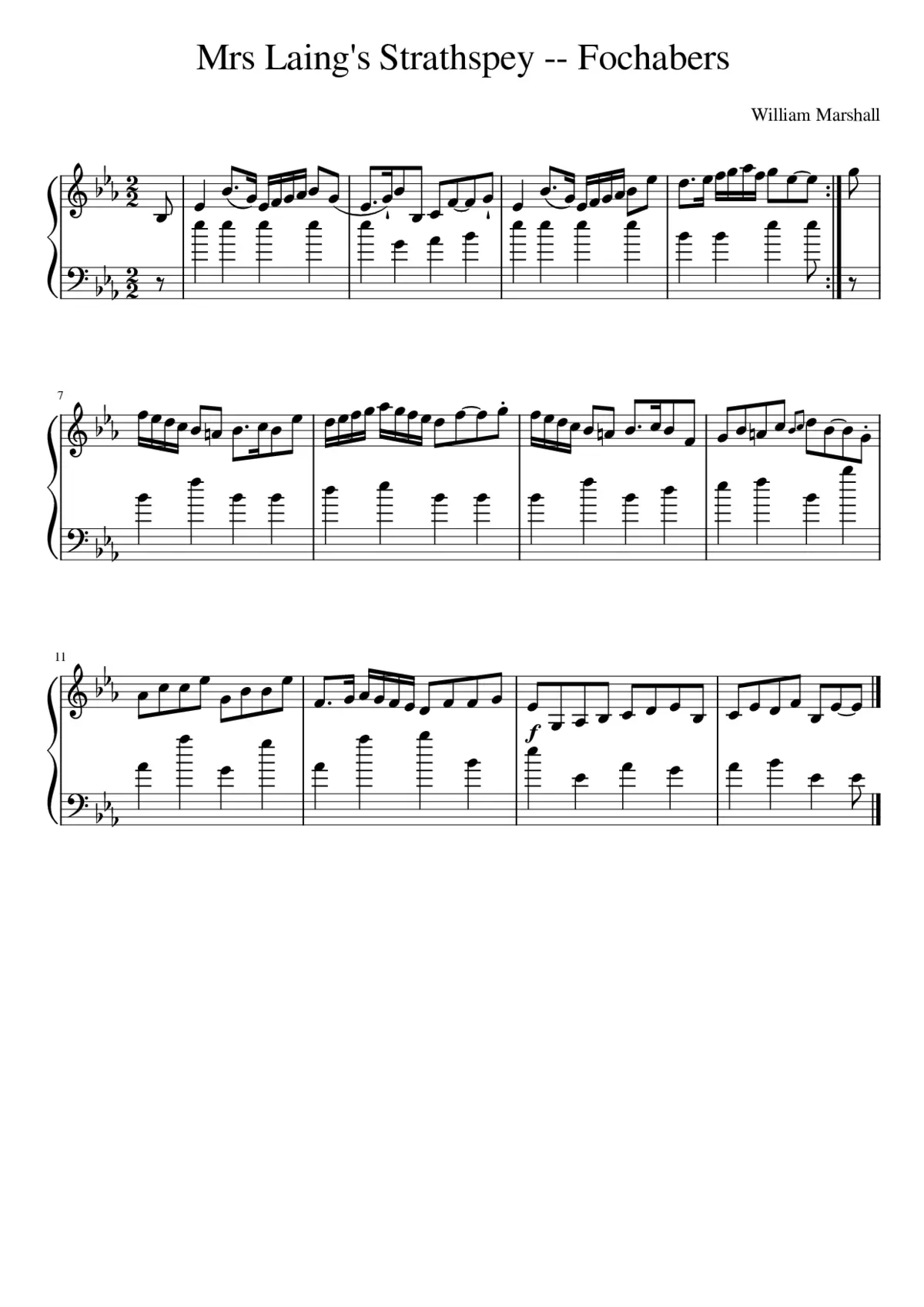 Mrs Laing's Strathspey -- Fochabers - Page 1