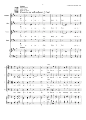 Create in me a clean heart O God