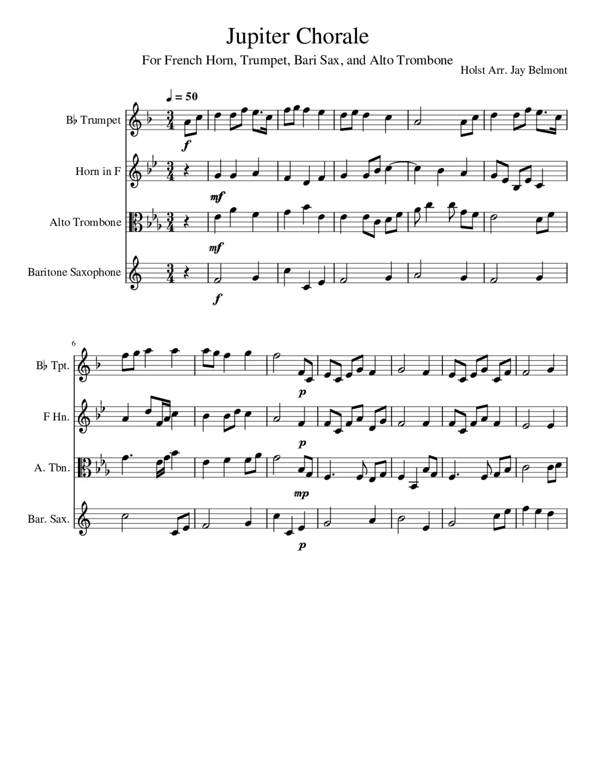 Jupiter Chorale - Page 1