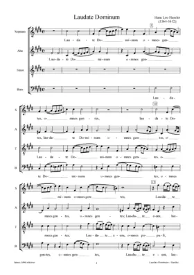 Laudate Dominum omnes gentes a 4