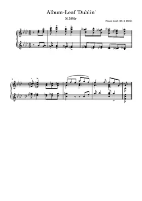 Album-Leaf 'Dublin', S.164r