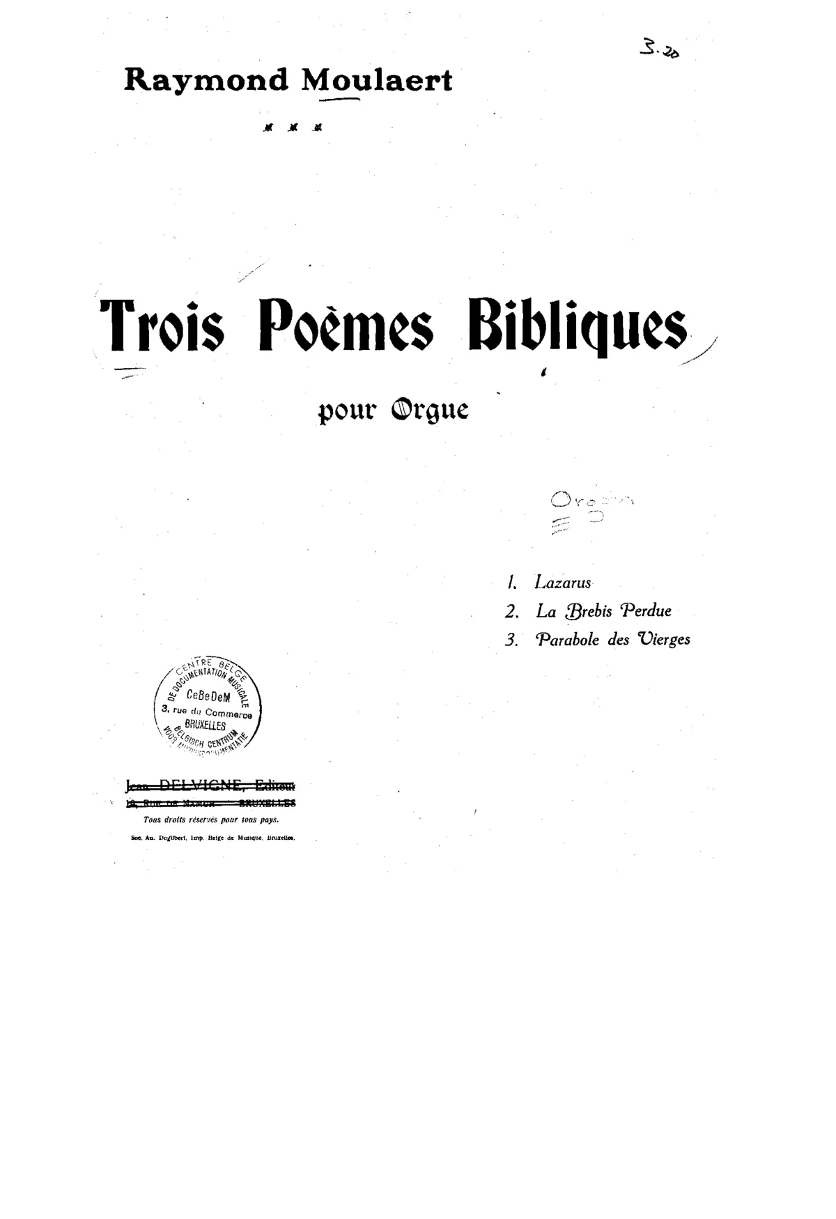 3 Poèmes bibliques - Page 1