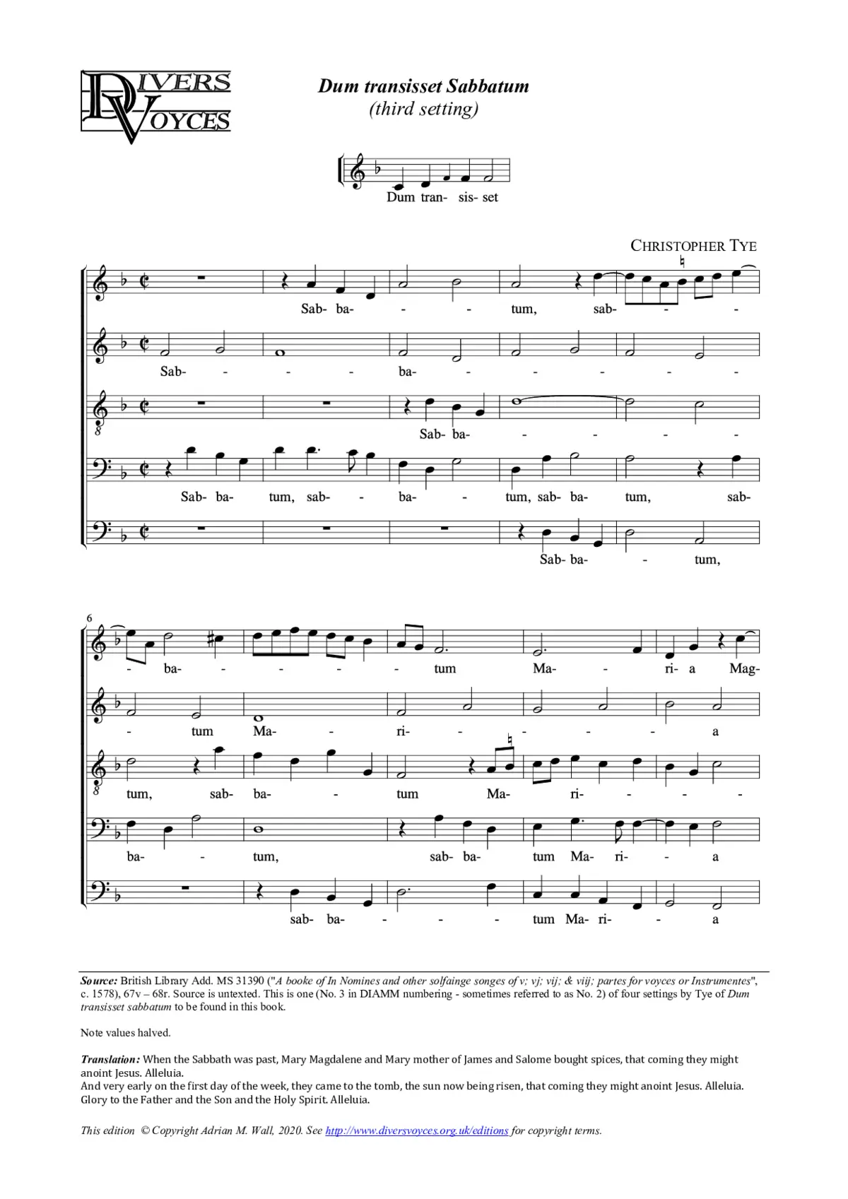 Dum transisset III - Page 1