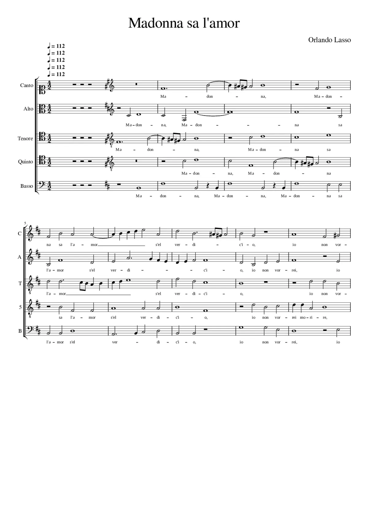 Madonna sa l'amor - Page 1