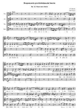 Vinea mea electa, ZWV 55:12