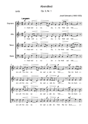 Abendlied, Op. 3, Nr. 1