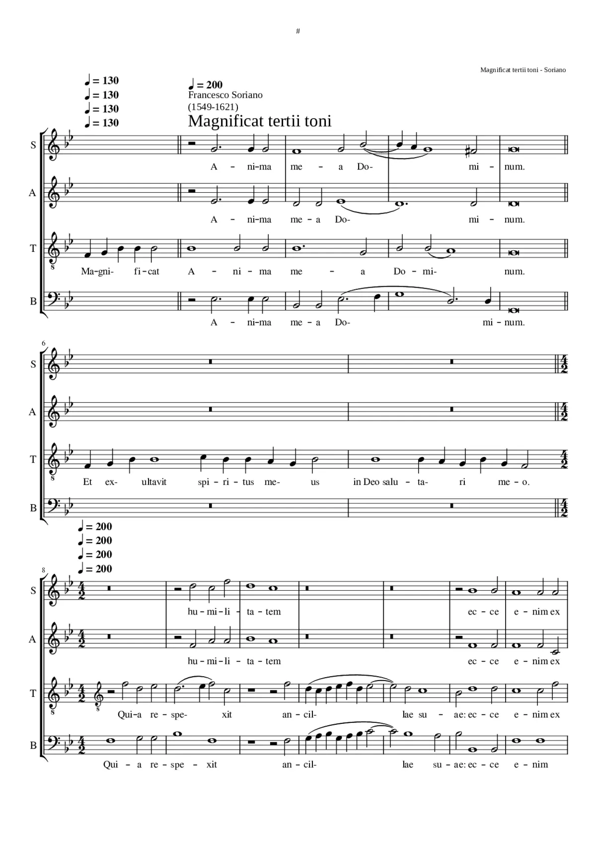 Magnificat tertii toni - Page 1