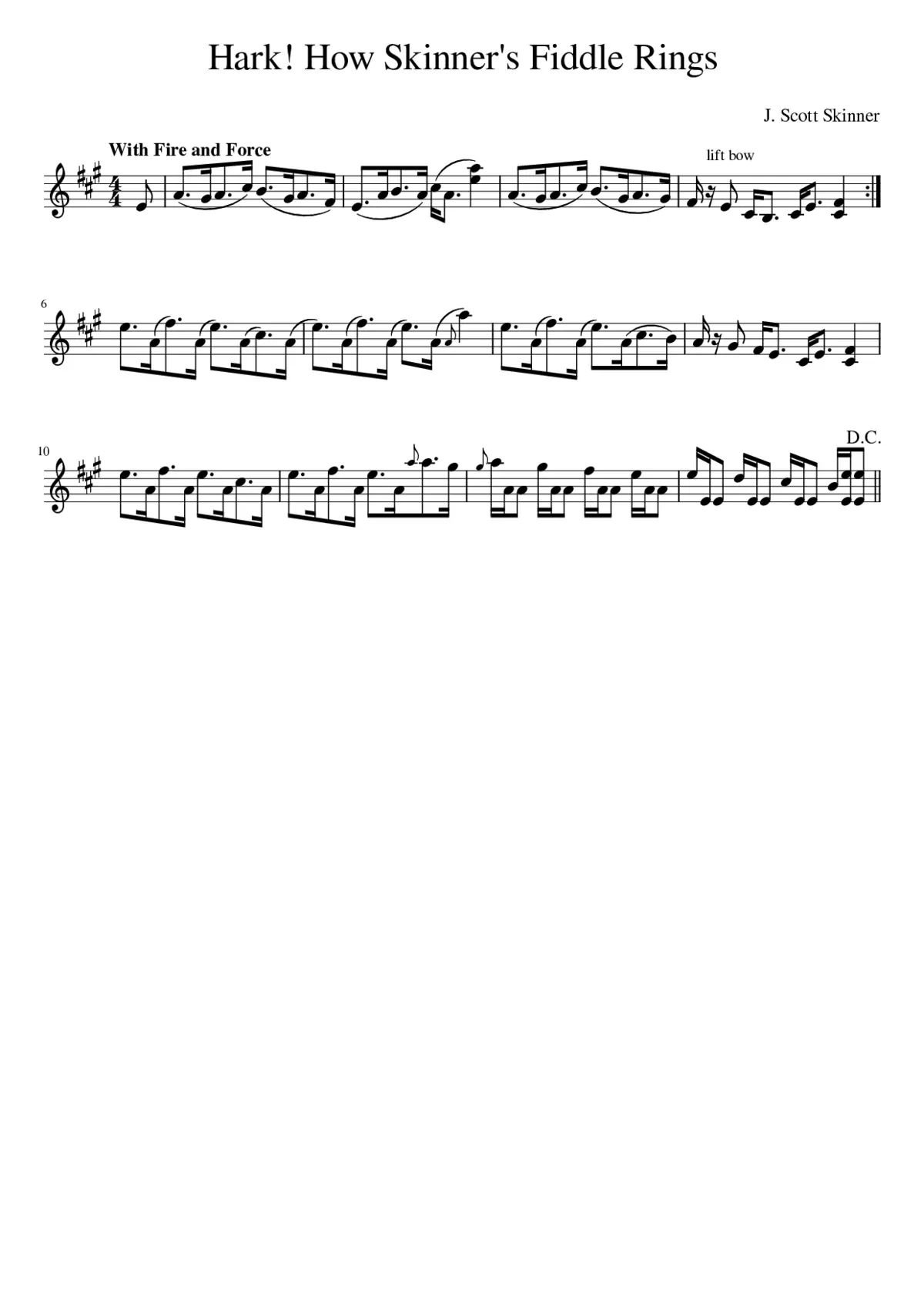Hark! How Skinner's Fiddle Rings - Page 1