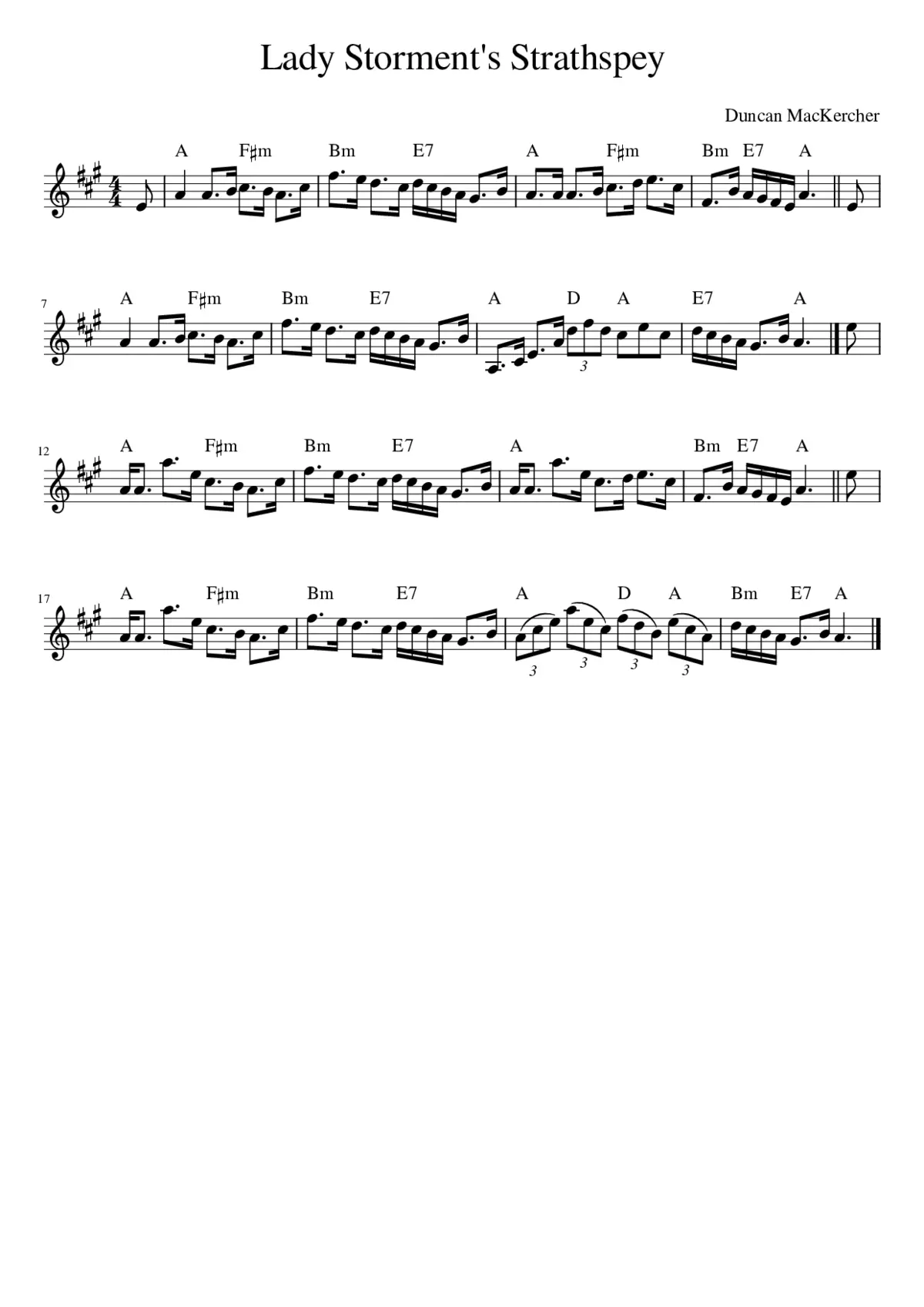 Lady Storment's Strathspey - Page 1