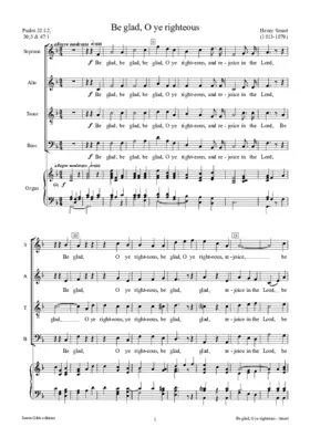 Be glad, O ye righteous