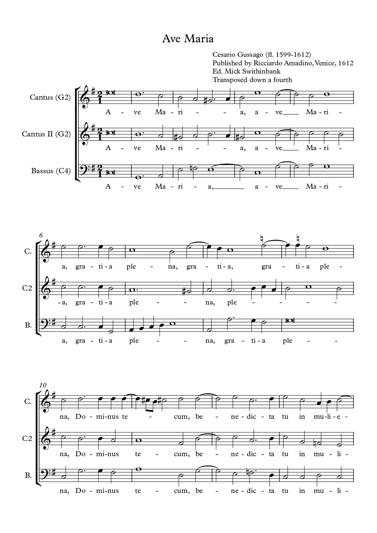 Ave Maria - Page 1