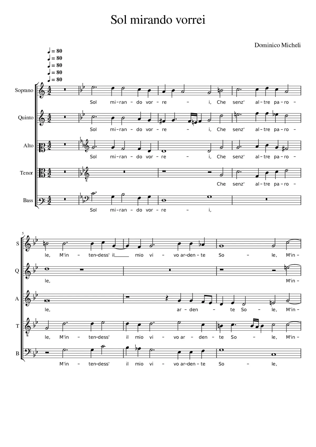 Sol mirando vorrei - Page 1