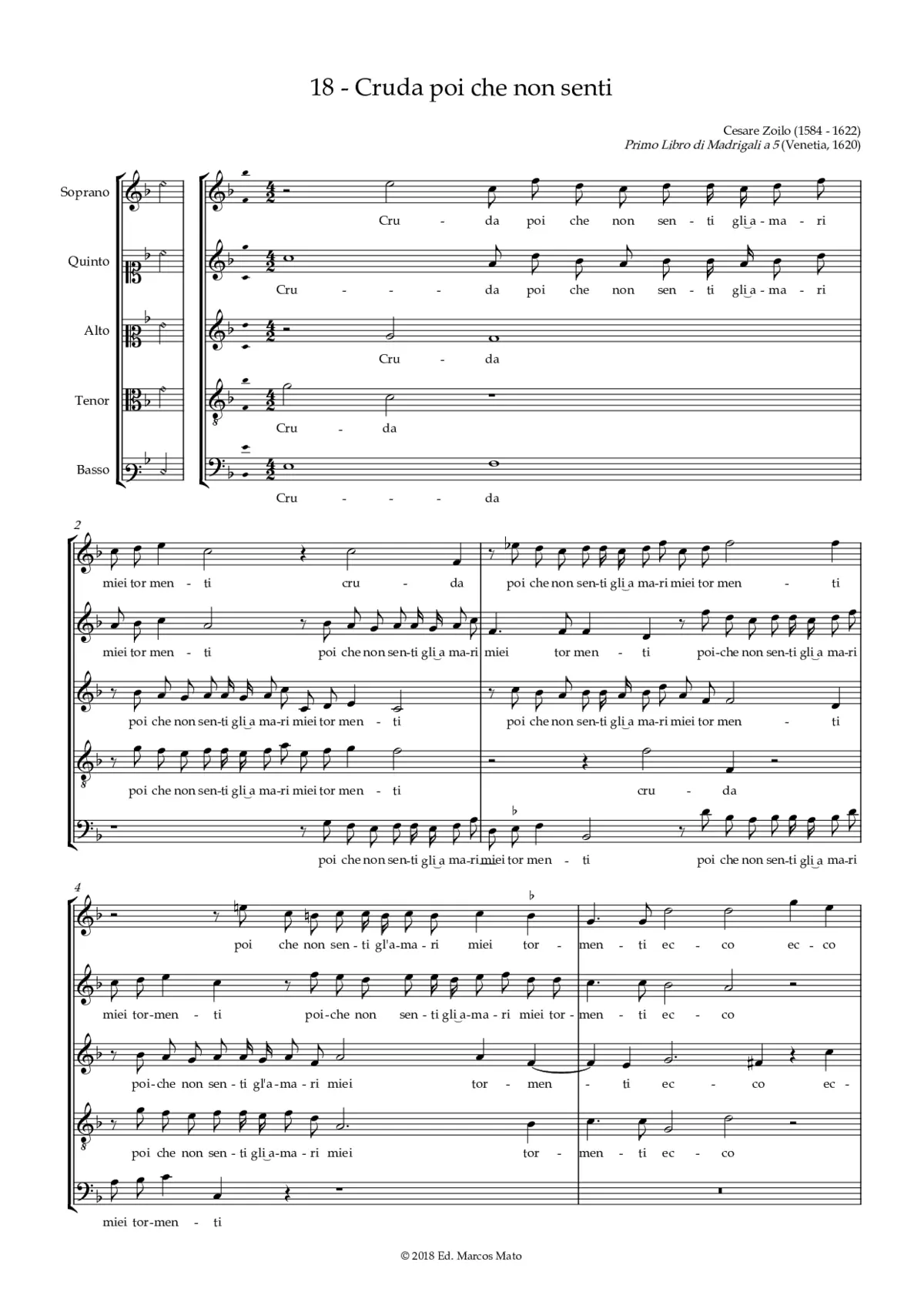 Cruda poi che non senti - Page 1