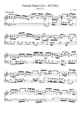 French Suite No.1 in D minor BWV 812