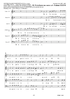 Ne in furore me coerce