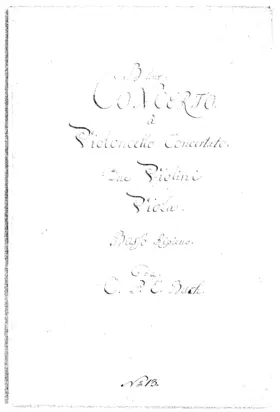 Cello Concerto in B-flat major