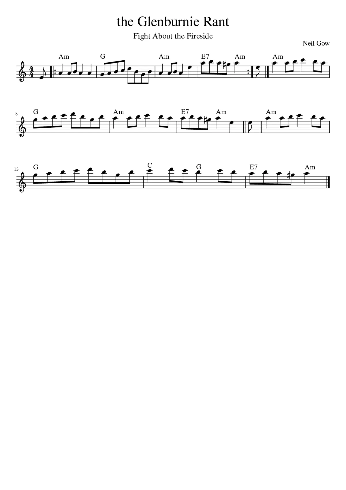 the Glenburnie Rant - Page 1