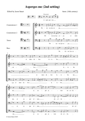 Asperges me (Gyffard Partbooks, 2nd setting)