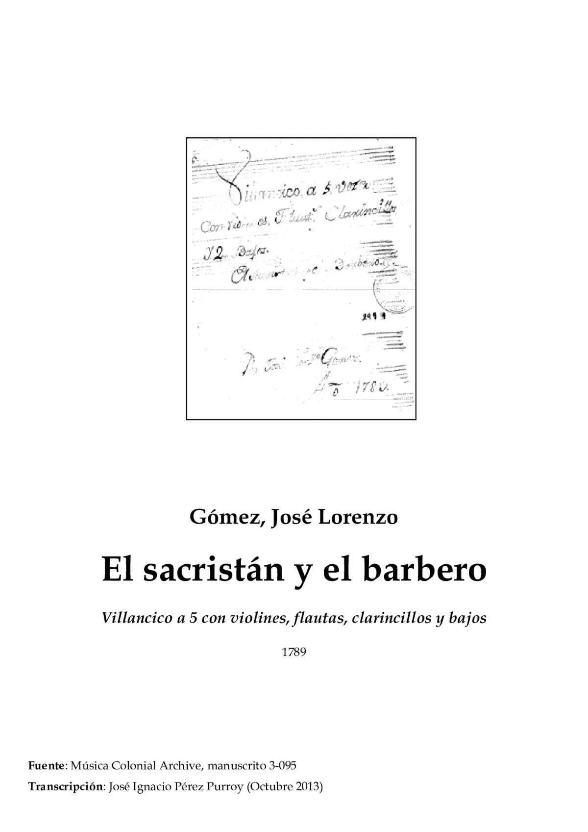 El sacristán y el barbero - Page 1