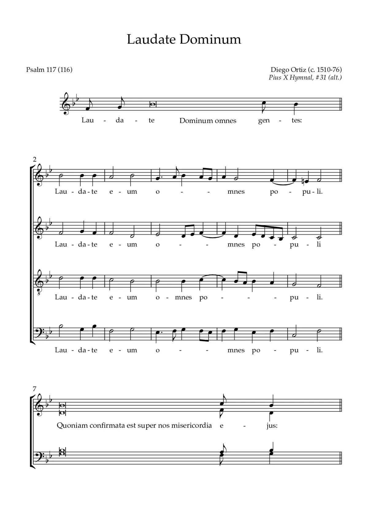 Laudate Dominum - Page 1
