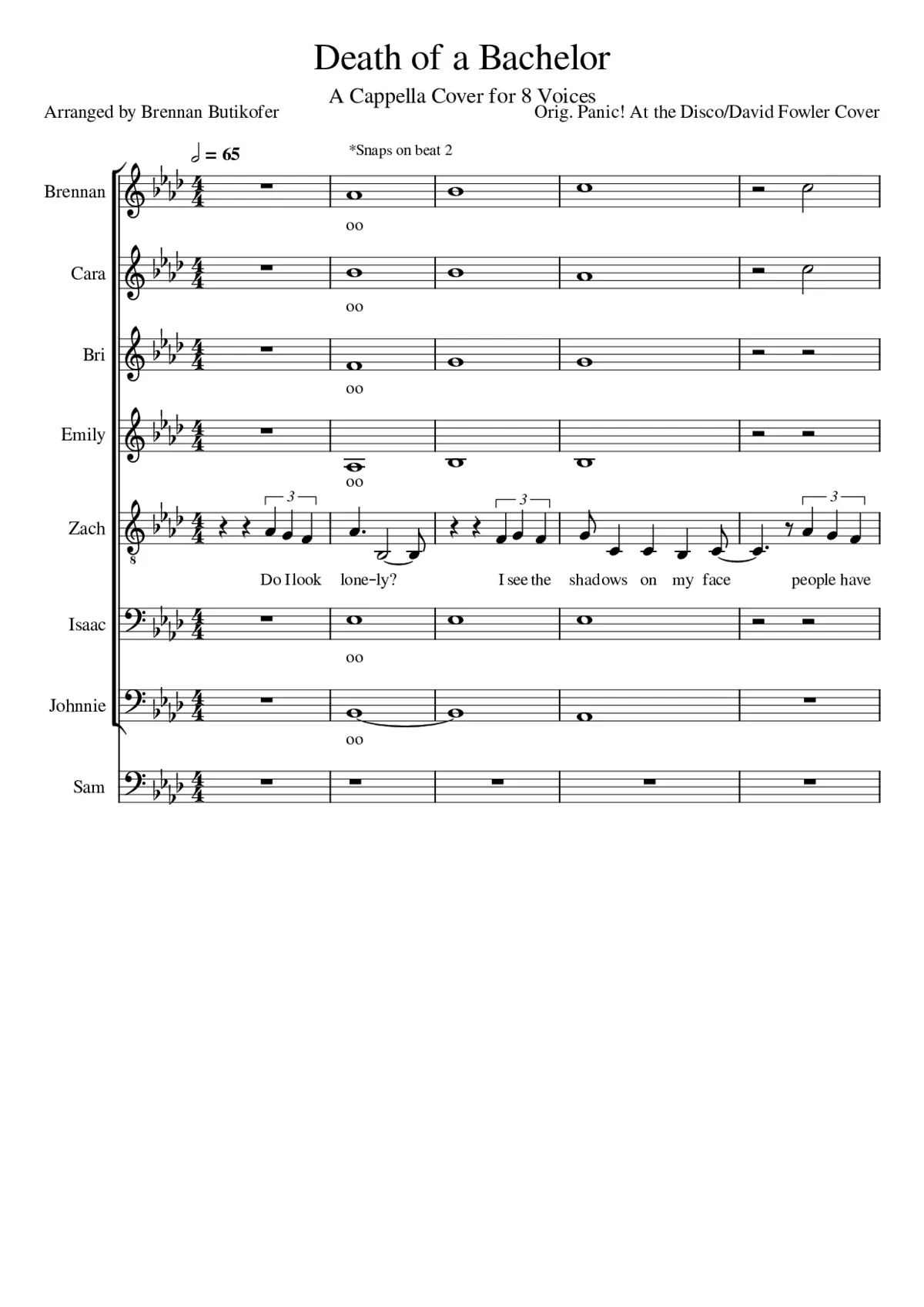 death of a bachelor - Page 1