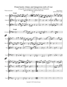 From hardy climes and dangerous toils of war