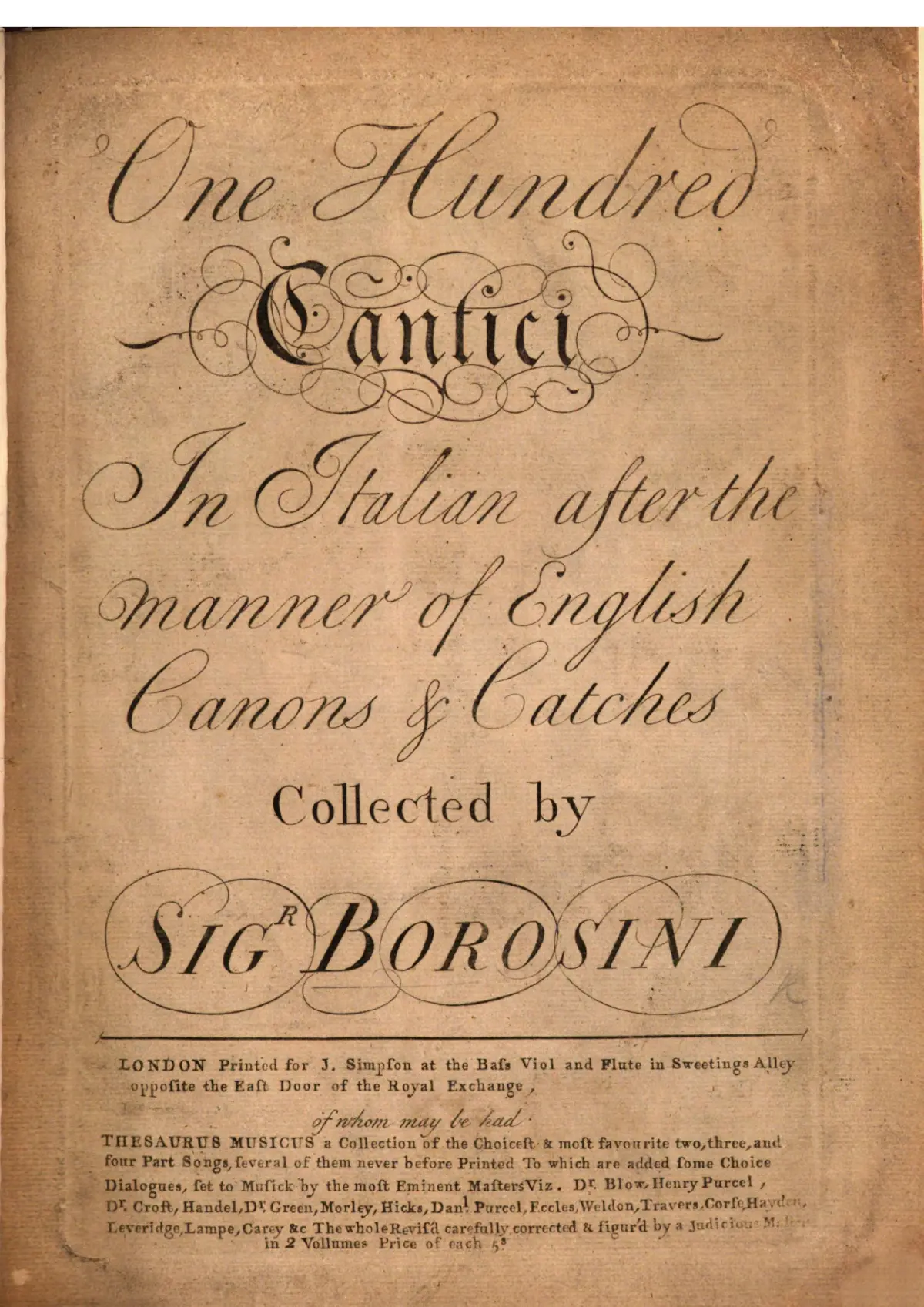 100 Cantici in Italian - Page 1