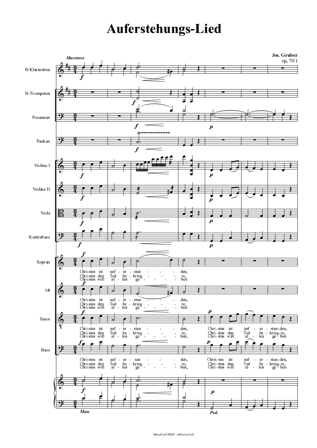 Auferstehungslied - Page 1