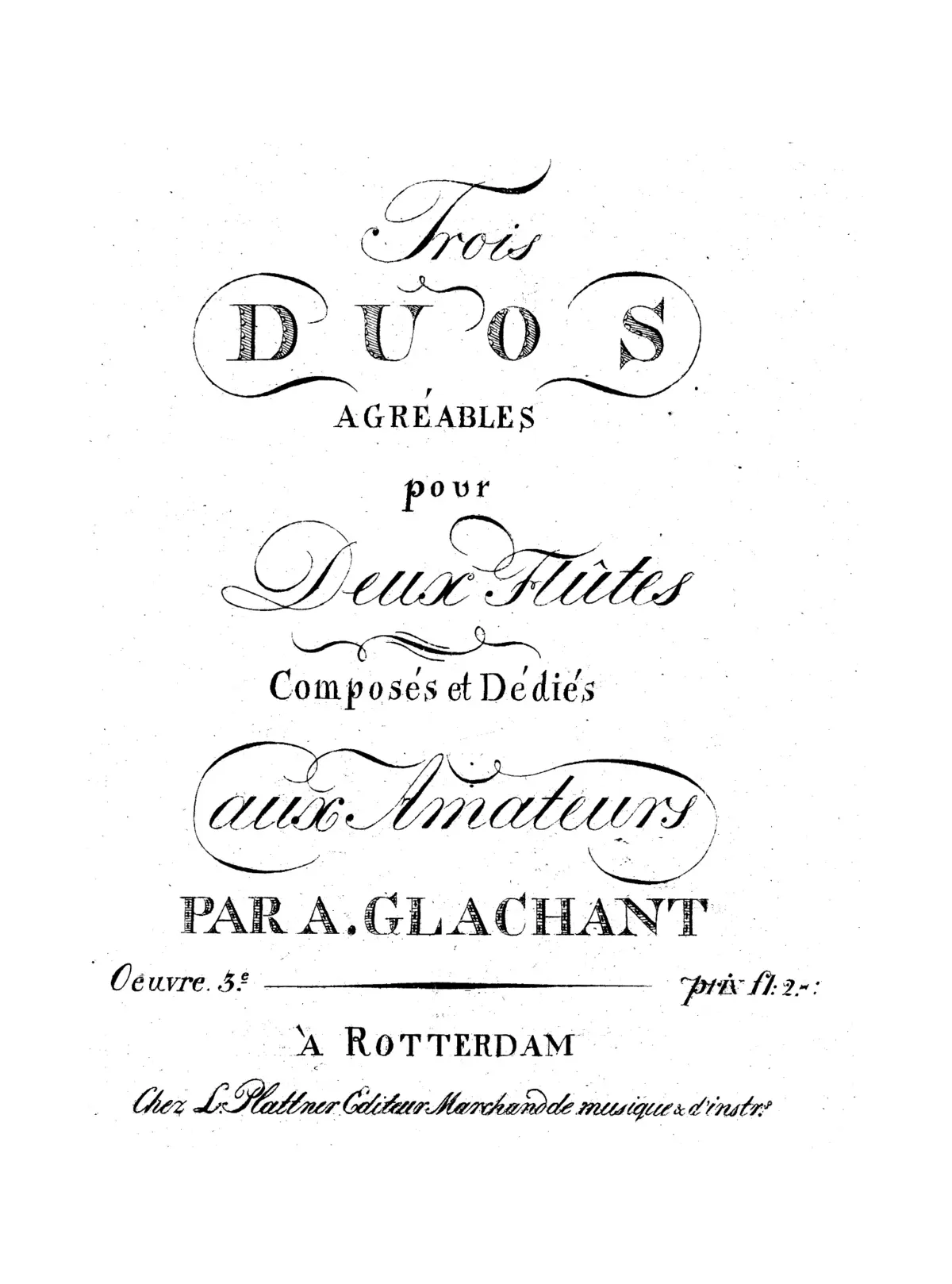 3 Flute Duos, Op.3 - Page 1