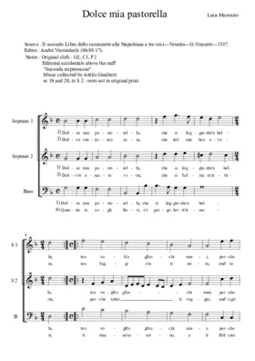 Dolce mia pastorella