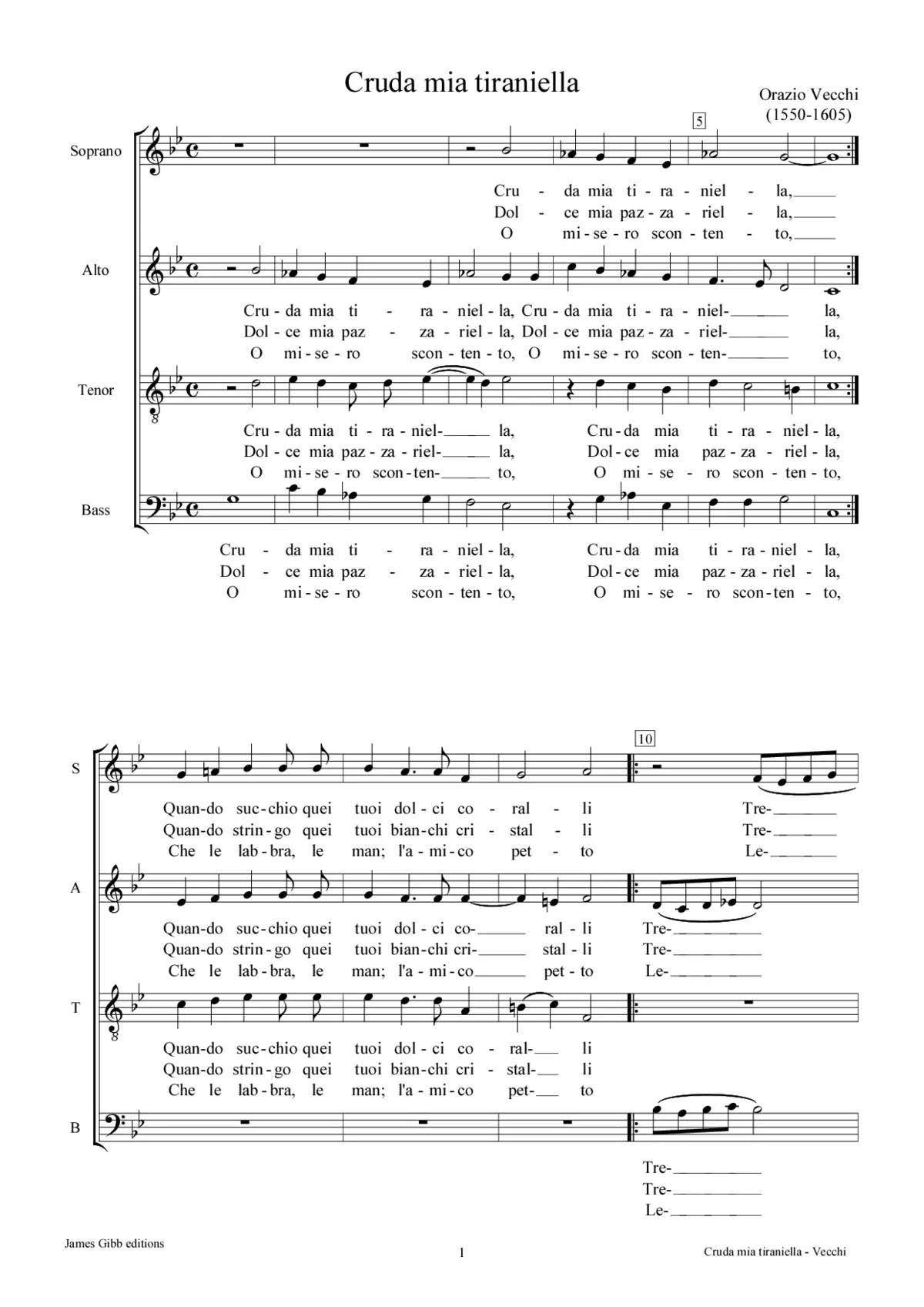 Cruda mia tiraniella - Page 1