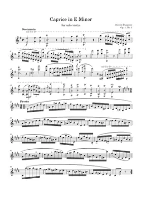 24 Caprices for Solo Violin Op.1
