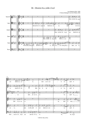 Mentre fia caldo il sol, fredda la neve