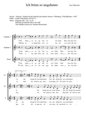 Ich brinn so ungeheure