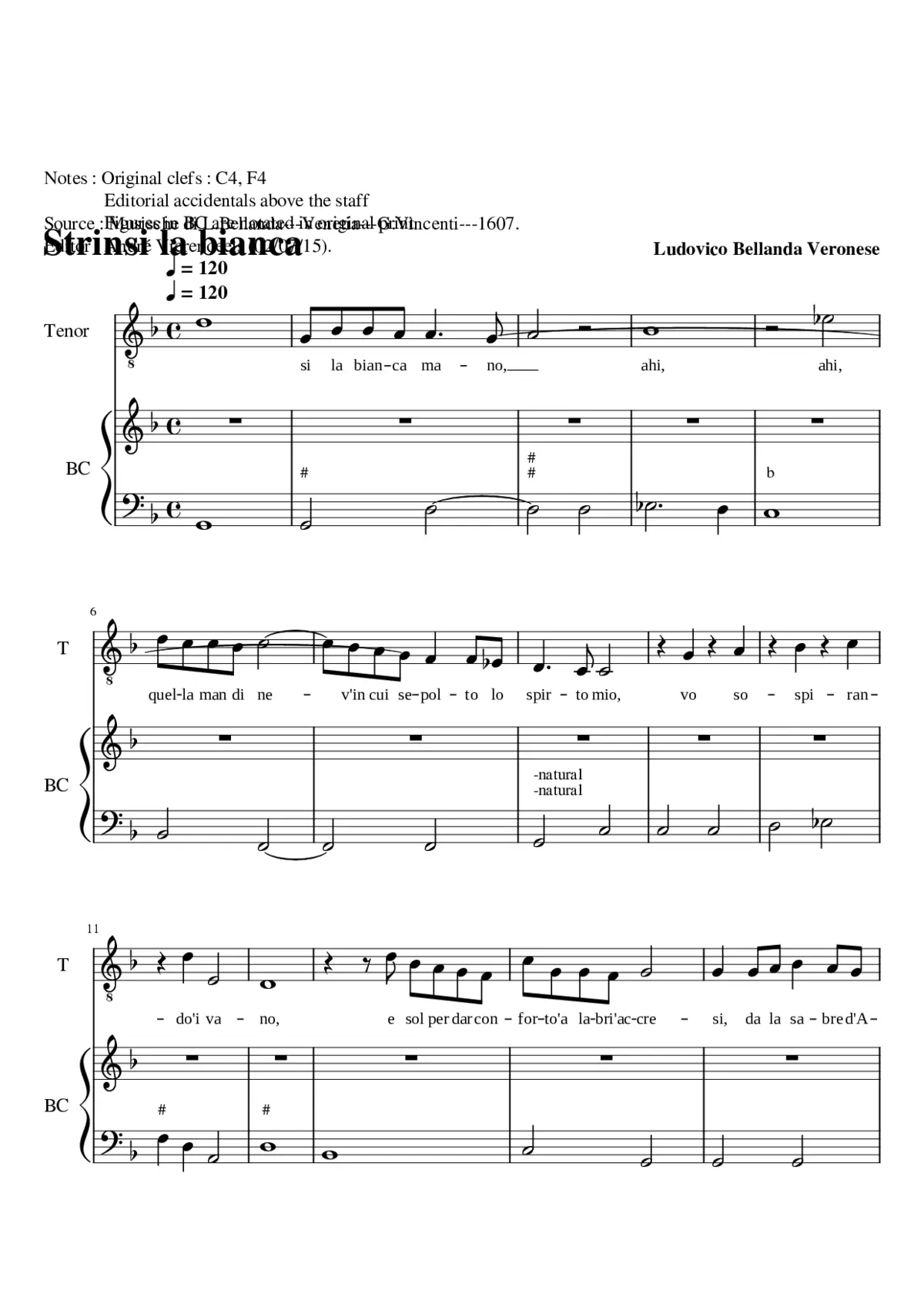 Trinsi la bianca mano - Page 1